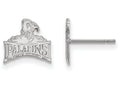 10k White Gold Logoart Furman University Extra Small Post Earrings