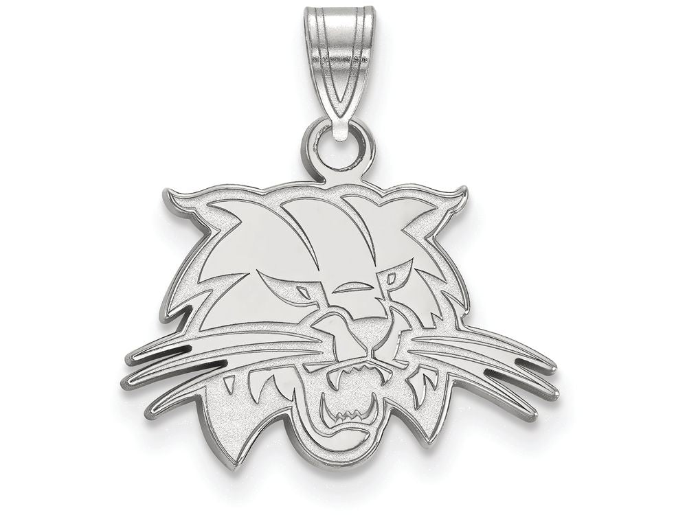 10k White Gold Logoart Ohio University Small Pendant