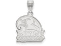 10k White Gold Logoart Miami University Medium Pendant