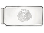 10k White Gold Nhl Logoart Chicago Blackhawks Money Clip