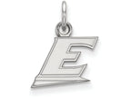 10k White Gold Logoart Eastern Kentucky University Extra Small Pendant