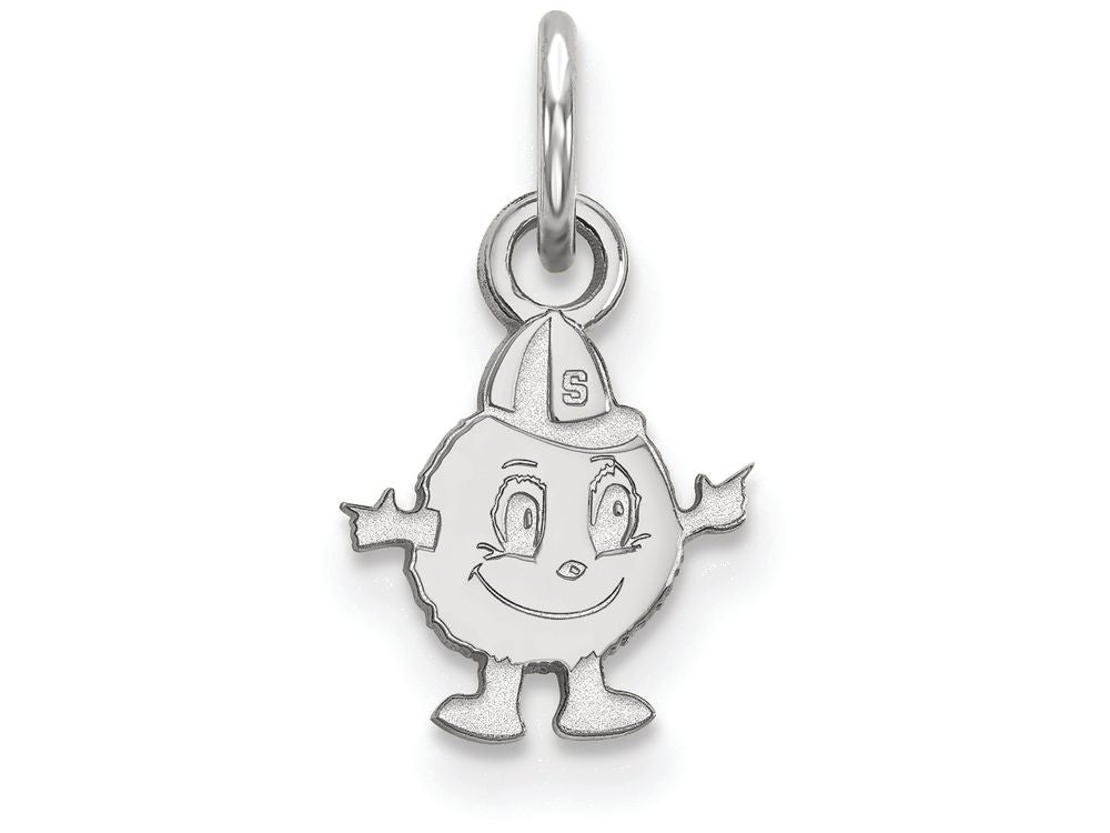 10k White Gold Logoart Syracuse University Extra Small Pendant
