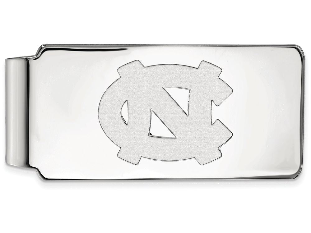 10k White Gold Logoart University Of North Carolina Money Clip
