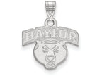 10k White Gold Logoart Baylor University Small Pendant