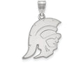 Logoart 10k White Gold University Of Southern California Large Pendant