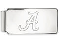 10k White Gold Logoart University Of Alabama Money Clip