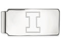 10k White Gold Logoart University Of Illinois Money Clip