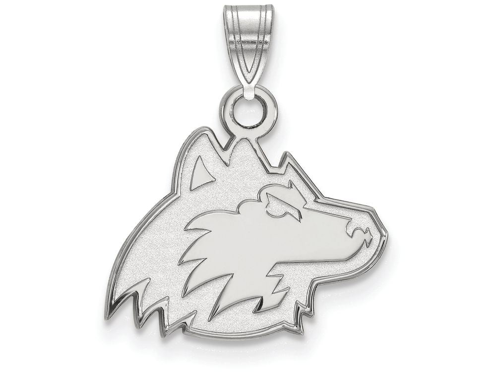 10k White Gold Logoart Northern Illinois University Small Pendant
