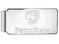 10k White Gold Logoart Penn State University Money Clip