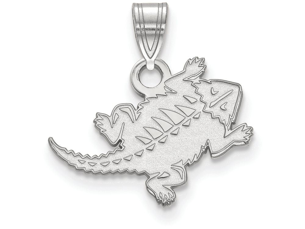10k White Gold Logoart Texas Christian University Small Pendant