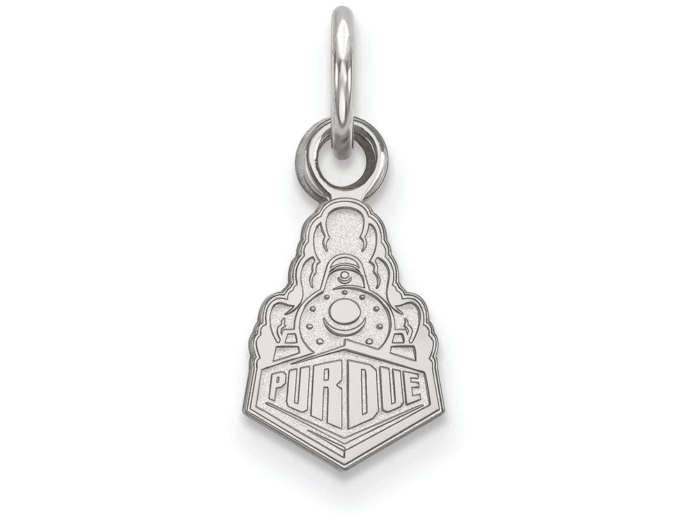 10k White Gold Logoart Purdue Extra Small Pendant