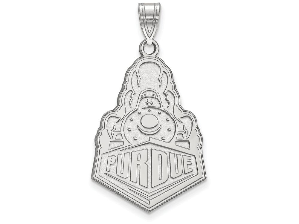 10k White Gold Logoart Purdue Extra Large  Pendant