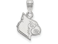 10k White Gold Logoart University Of Louisville Small Pendant