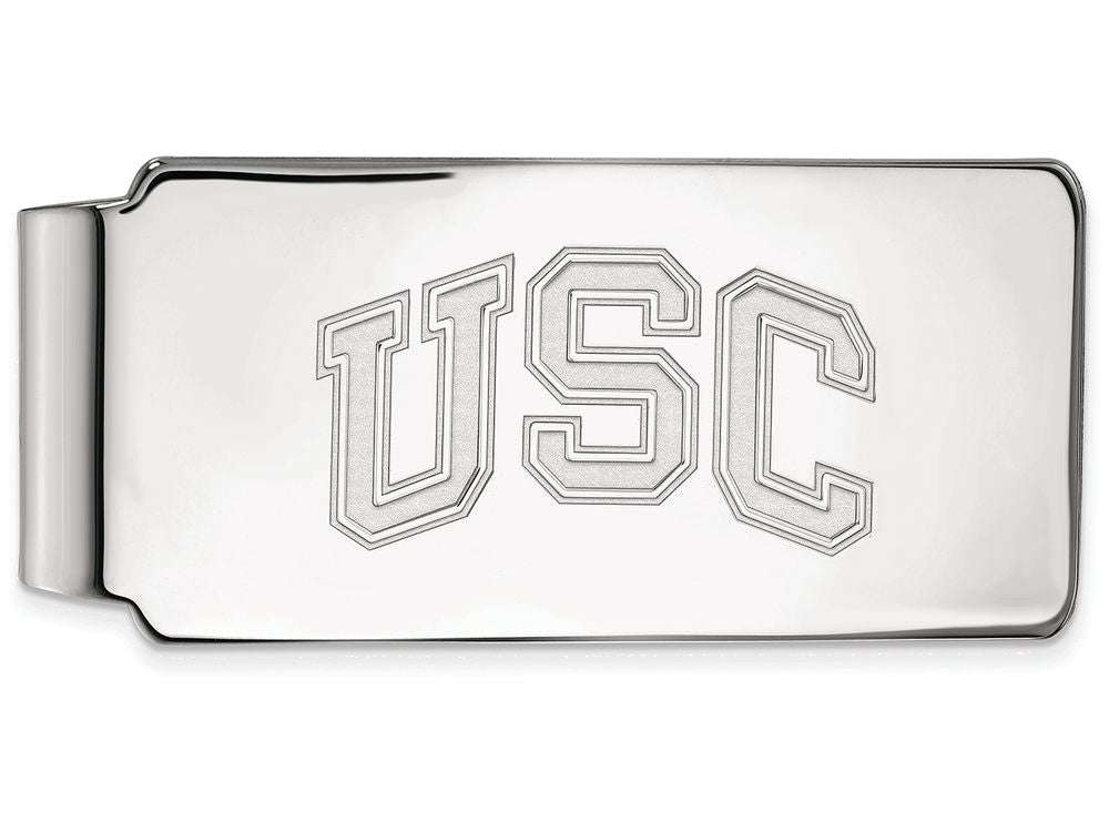 Logoart 10k White Gold University Of Southern California Money Clip
