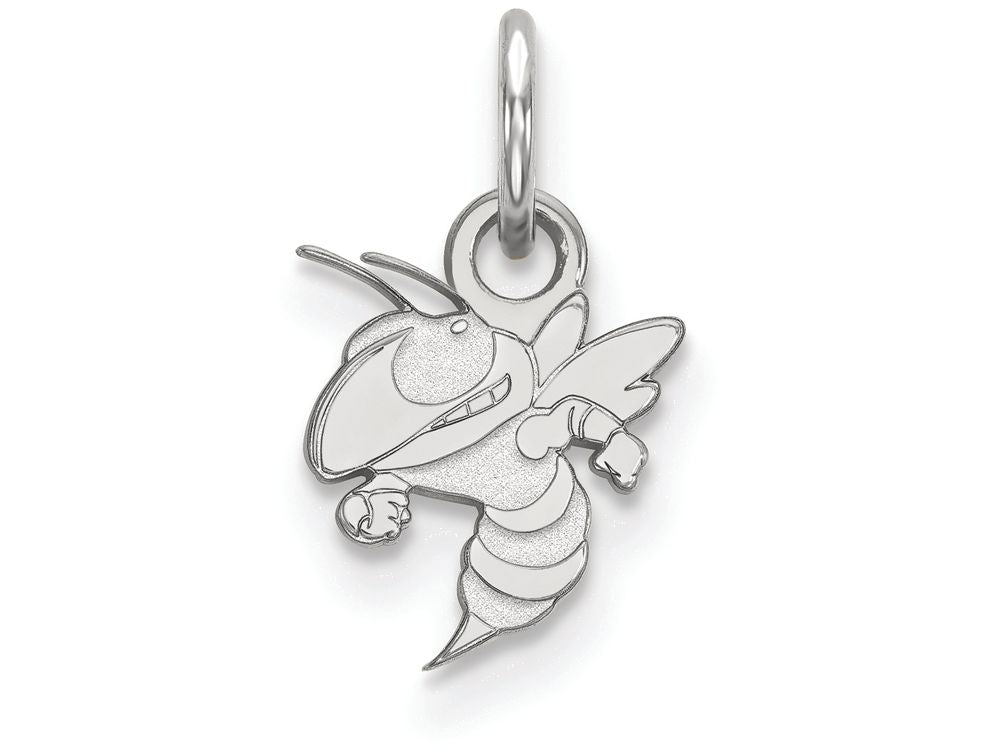 10k White Gold Logoart Georgia Institute Of Technology Extra Small Pendant