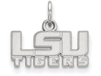 10k White Gold Logoart Louisiana State University Extra Small Pendant