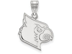 10k White Gold Logoart University Of Louisville Large Pendant