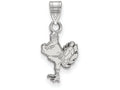 10k White Gold Logoart Virginia Tech Small Pendant