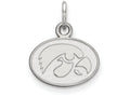 10k White Gold Logoart University Of Iowa Extra Small Pendant