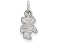 10k White Gold Logoart University Of Wisconsin Extra Small Pendant