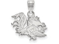 10k White Gold Logoart University Of South Carolina Small Pendant