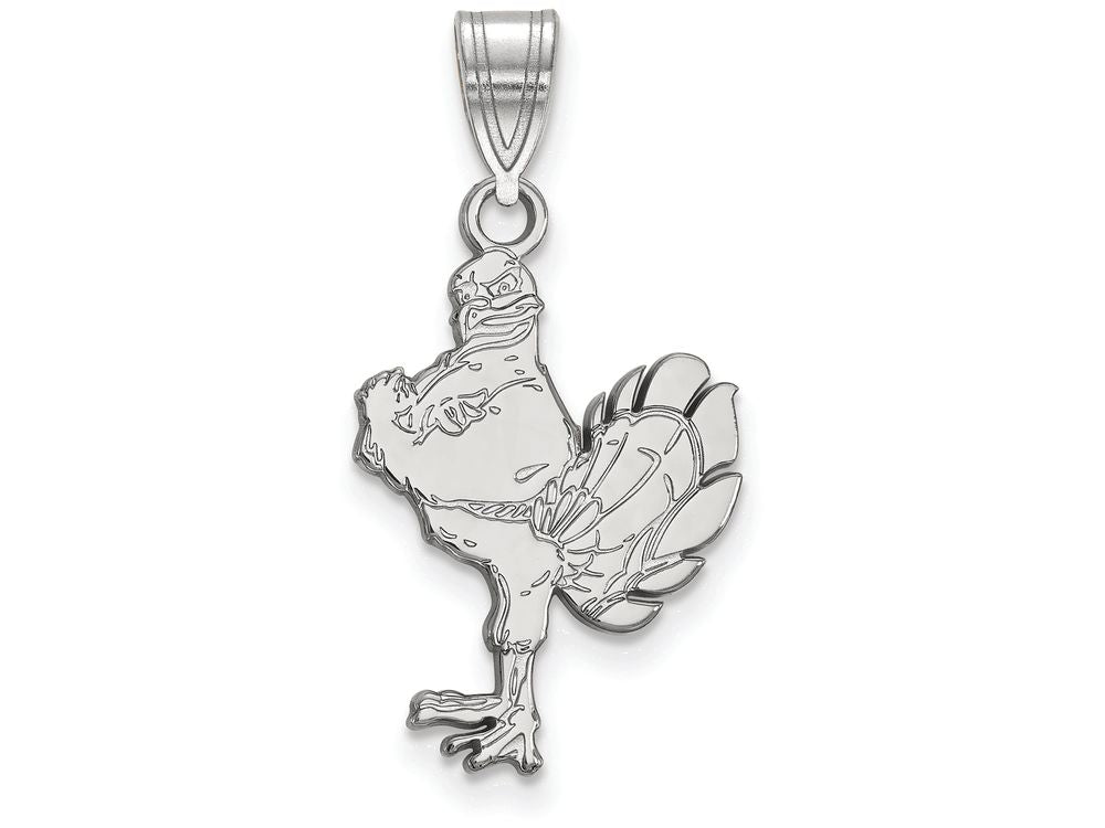 10k White Gold Logoart Virginia Tech Large Pendant