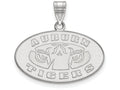 10k White Gold Logoart Auburn University Medium Pendant
