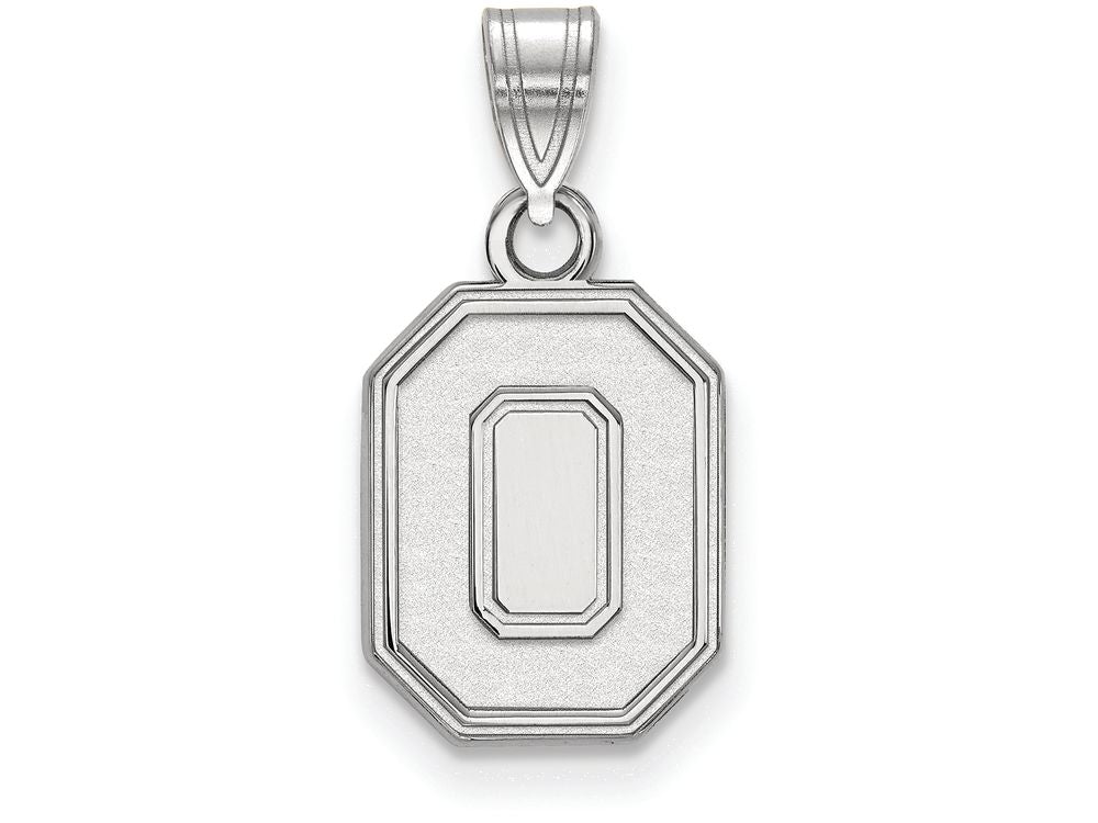 10k White Gold Logoart Ohio State University Small Pendant
