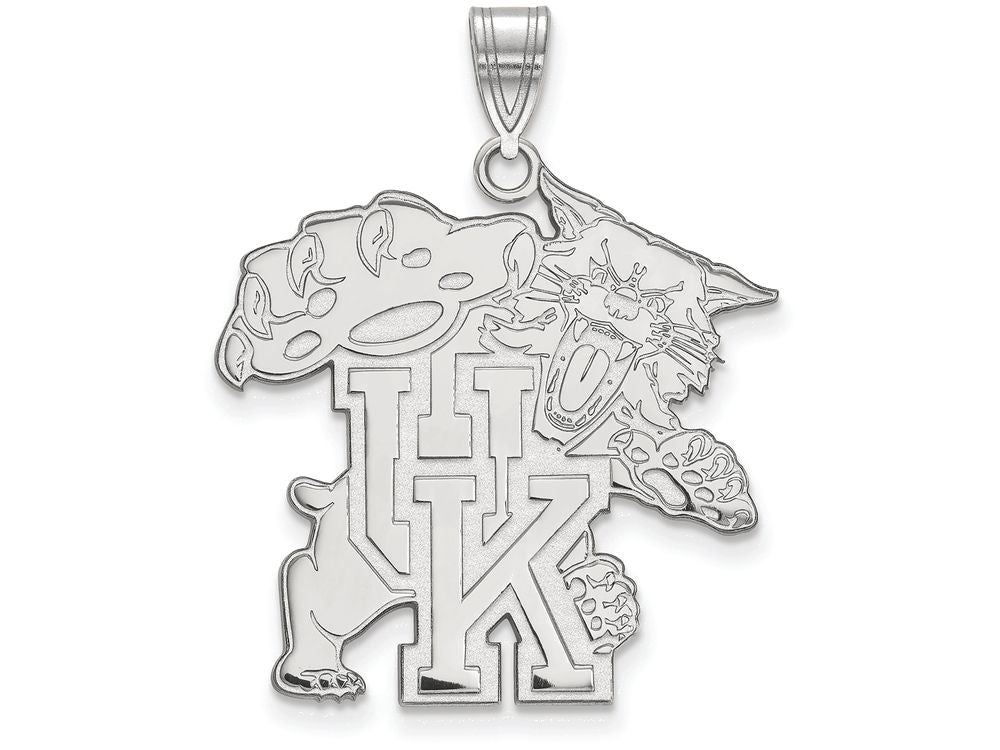 10k White Gold Logoart University Of Kentucky Extra Large  Pendant