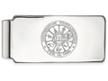 10k White Gold Logoart University Of Nebraska Money Clip Crest