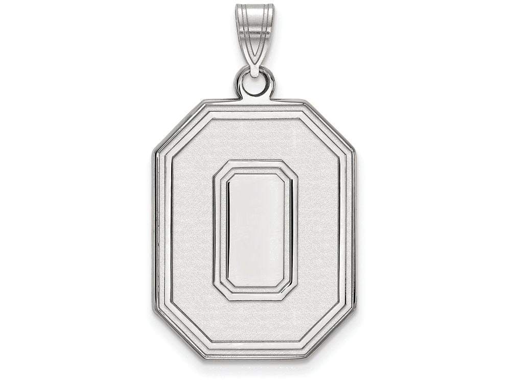 10k White Gold Logoart Ohio State University Extra Large  Pendant