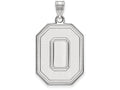 10k White Gold Logoart Ohio State University Extra Large  Pendant