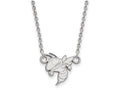 10k White Gold Logoart Georgia Institute Of Technology Small Pendant Necklace