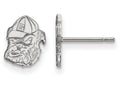 10k White Gold Logoart University Of Georgia Extra Small Post Earrings