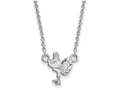 10k White Gold Logoart Virginia Tech Small Pendant Necklace