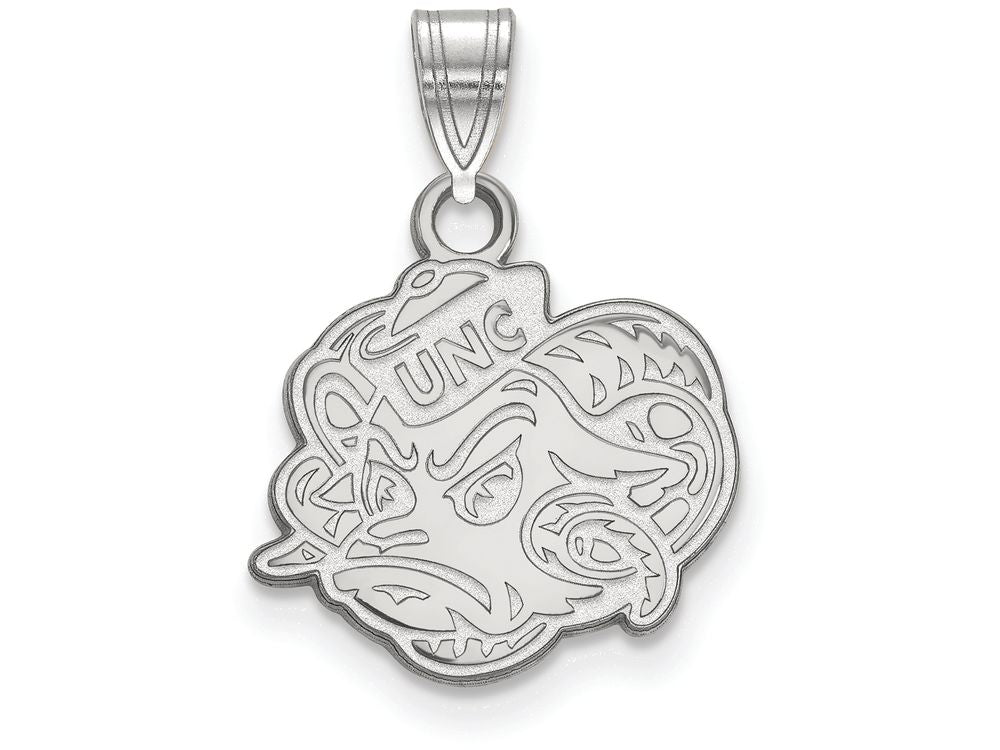 10k White Gold Logoart University Of North Carolina Small Pendant