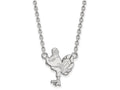10k White Gold Logoart Virginia Tech Large Pendant Necklace