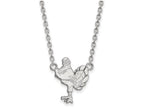 10k White Gold Logoart Virginia Tech Large Pendant Necklace