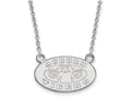 10k White Gold Logoart Auburn University Small Pendant Necklace