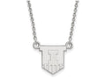 10k White Gold Logoart University Of Illinois Small Pendant Necklace