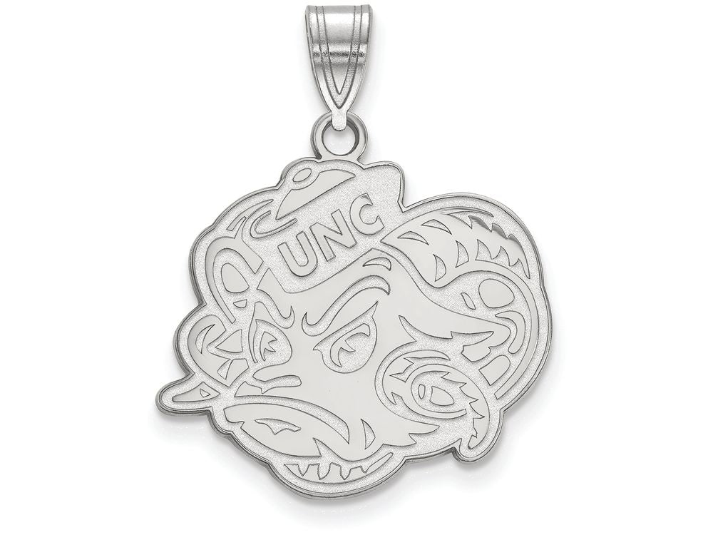 10k White Gold Logoart University Of North Carolina Large Pendant
