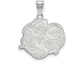 10k White Gold Logoart University Of North Carolina Large Pendant