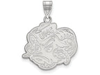 10k White Gold Logoart University Of North Carolina Large Pendant