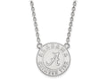 10k White Gold Logoart University Of Alabama Large Pendant Necklace