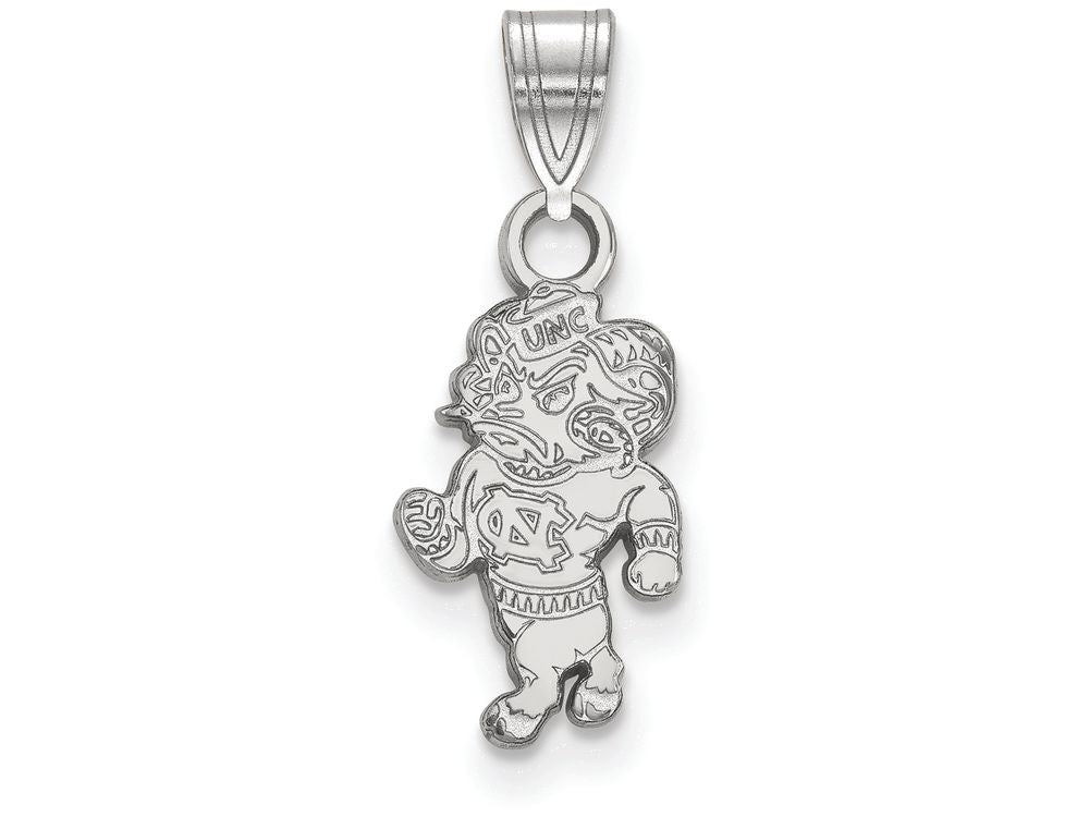 10k White Gold Logoart University Of North Carolina Small Pendant