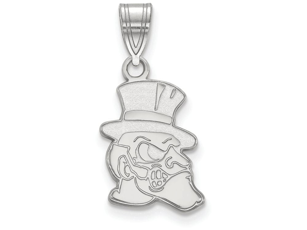 10k White Gold Logoart Wake Forest University Medium Pendant
