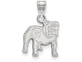 10k White Gold Logoart University Of Georgia Small Pendant
