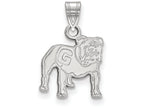 10k White Gold Logoart University Of Georgia Small Pendant