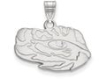 10k White Gold Logoart Louisiana State University Small Pendant