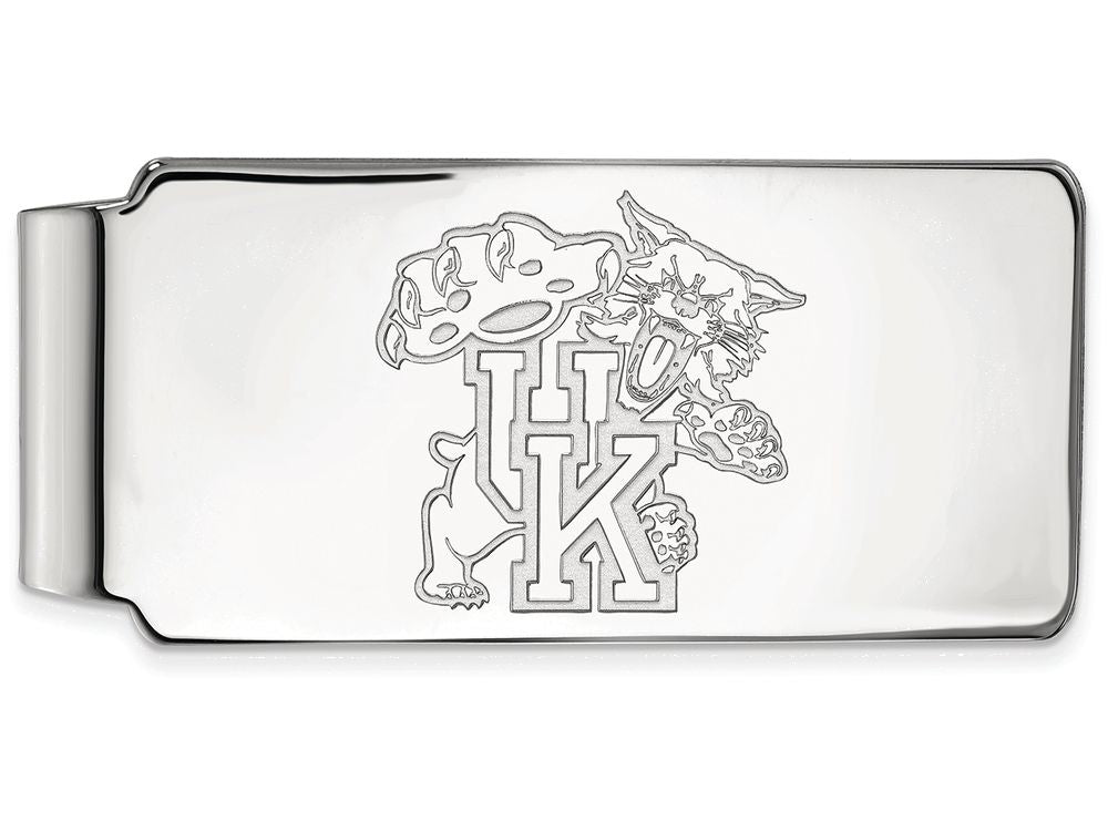 10k White Gold Logoart University Of Kentucky Money Clip